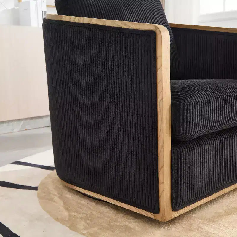 Table de chevet MAYEERTY blanche à 5 tiroirs, commode de style ferme avec port de chargement USB, table d'appoint moderne pour chambre à coucher