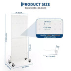 COZONY Présentoir sur pied perforé de 60 cm avec 10 crochets, panneau perforé en métal robuste avec base en T pour la vente au détail, les salons d'artisanat, les magasins d'outils