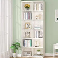 Lantine 71.65 Inch Tall Narrow Bookcase Bookshelf, White Modern Bookcase with 12 Cube Storage for Home Office, Vertical or Horizontal