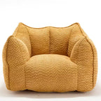 Sofa chairs with highly resilient foam for living rooms and bedrooms, comfortable square lazy sofas, sofas for adults to play, read and watch TV