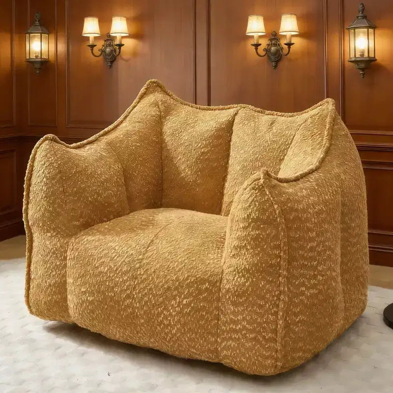 Fauteuils canapés avec mousse haute résilience pour salons et chambres, canapés paresseux carrés confortables, canapés pour adultes pour jouer, lire et regarder la télévision