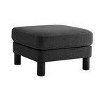 MAYEERTY Modern Polyester Boucle Ottoman Footstool, Upholstered Footrest for Living Room Bedroom Office