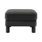 MAYEERTY Repose-pieds Ottomane Moderne en Polyester Bouclé, Tabouret Rembourré pour Salon, Chambre, Bureau