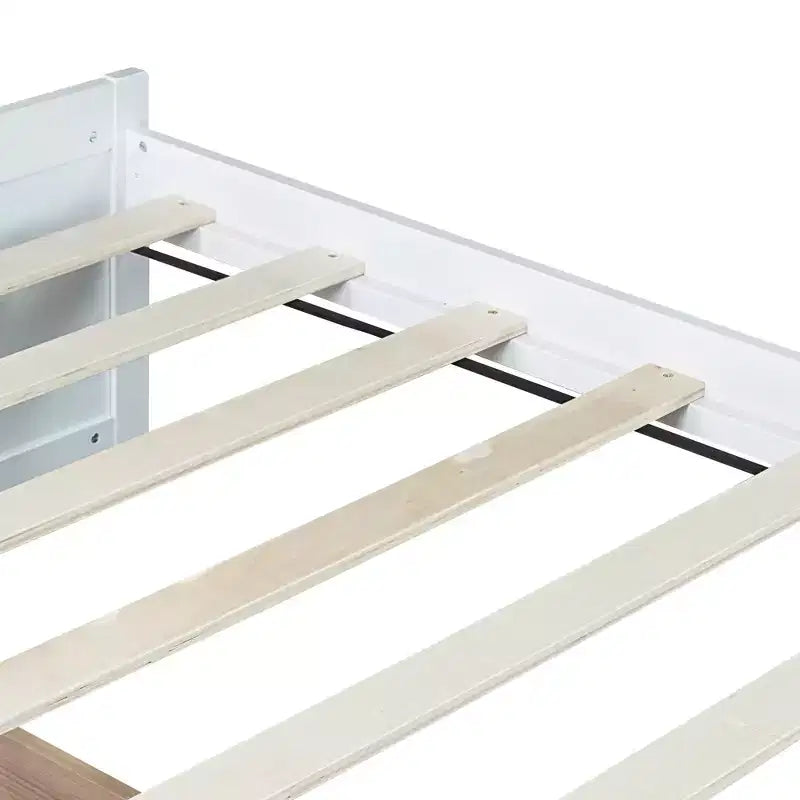 Lit plateforme double avec tiroirs, lit de repos en bois avec rangement pour chambre à coucher