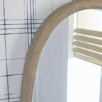 Miroir mural décoratif Aarilynn Signature Design by Ashley avec cadre en bois marron antique