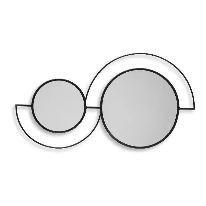 Miroir Mural Accent Contemporain Shayham de Signature Design by Ashley avec Cadre Noir