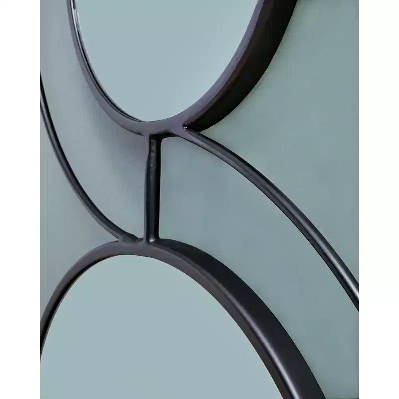 Miroir Mural Accent Contemporain Shayham de Signature Design by Ashley avec Cadre Noir