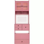 Coiffeuse compacte Acekool avec miroir, éclairage réglable, tiroir de rangement et station de charge, ensemble de table de maquillage pour chambre à coucher