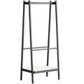 Solid Oak Clothes Hangers, Black Rattan Clothes Hangers, Clothes Hangers with Frames, Upright Clothes Hangers, for Hanging Clothes