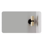 Miroir de salle de bain mural, miroir rectangulaire arrondi 29X39, miroir de vanité de salle de bain en verre sans cadre antibuée et étanche