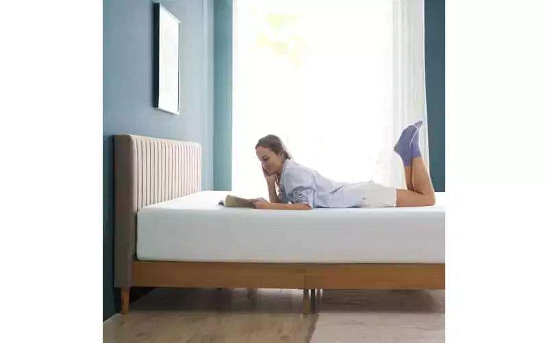 Matelas en mousse à mémoire de forme rafraîchissante Zinus au thé vert de 25 cm, Queen, sans fibre de verre, fermeté moyenne, mousse de gel rafraîchissante, mousses et tissus certifiés sûrs.