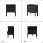 Tikal 28 Table de chevet à 2 tiroirs, lot de 2 | HULALA HOME-NOYER