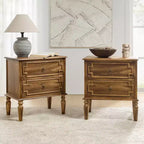 Tikal 28 Table de chevet à 2 tiroirs, lot de 2 | HULALA HOME-NOYER