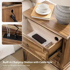 Tikal 28 Table de chevet à 2 tiroirs, lot de 2 | HULALA HOME-NOYER