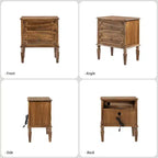 Tikal 28 Table de chevet à 2 tiroirs, lot de 2 | HULALA HOME-NOYER