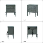 Tikal 28 Table de chevet à 2 tiroirs, lot de 2 | HULALA HOME-NOYER