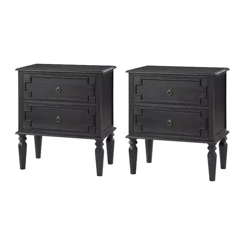Tikal 28 Table de chevet à 2 tiroirs, lot de 2 | HULALA HOME-NOYER