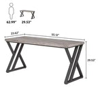 MAYEERTY 55 Bureau d'ordinateur robuste, Table d'étude et d'écriture simple pour le bureau à domicile