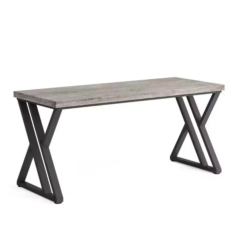 MAYEERTY 55 Bureau d'ordinateur robuste, Table d'étude et d'écriture simple pour le bureau à domicile