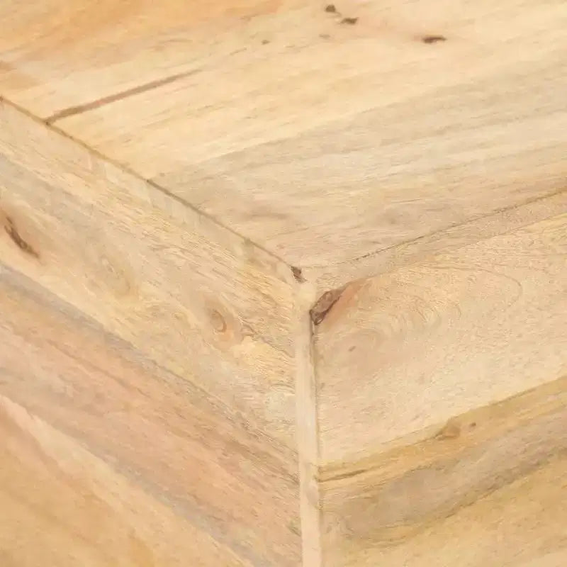 vidaXL Table Basse en Forme de V Table d'appoint Canapé Salon Bois Massif