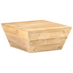 vidaXL Table Basse en Forme de V Table d'appoint Canapé Salon Bois Massif