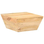 vidaXL Table Basse en Forme de V Table d'appoint Canapé Salon Bois Massif