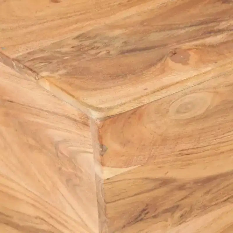 vidaXL Table Basse en Forme de V Table d'appoint Canapé Salon Bois Massif