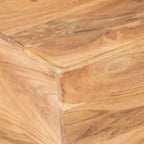 vidaXL Table Basse en Forme de V Table d'appoint Canapé Salon Bois Massif