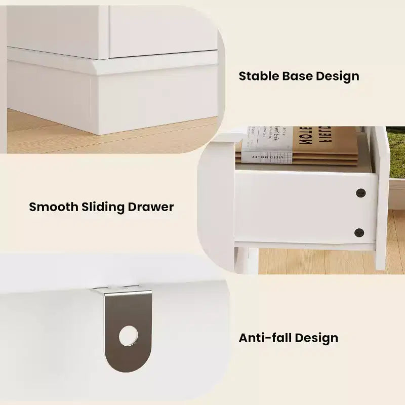 8 Commodes de chambre, commode double de 130 cm de large avec grands tiroirs, commode moderne pour chambre à coucher, salon, couloir