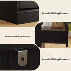 8 Commodes de chambre, commode double de 130 cm de large avec grands tiroirs, commode moderne pour chambre à coucher, salon, couloir