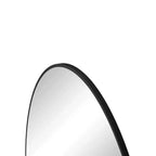 Grand miroir mural rond de 48 pouces, miroir décoratif moderne en métal pour salon, cheminée - Panipeachy