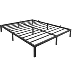 Twin Size Metal Platform Bed Frame  8 Elevated Noise-Free Design with Sturdy Slats & Under Bed Storage  No Box Spring Required