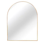 Miroir mural décoratif arqué 30 x 40, grand miroir de vanité moderne avec cadre en alliage d'aluminium pour entrée, salle de bain - Panipeachy