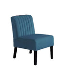 Whisen - Lot de 2 chaises d'appoint modernes, chaises sans accoudoirs élégantes en velours avec pieds en bois massif, design minimaliste