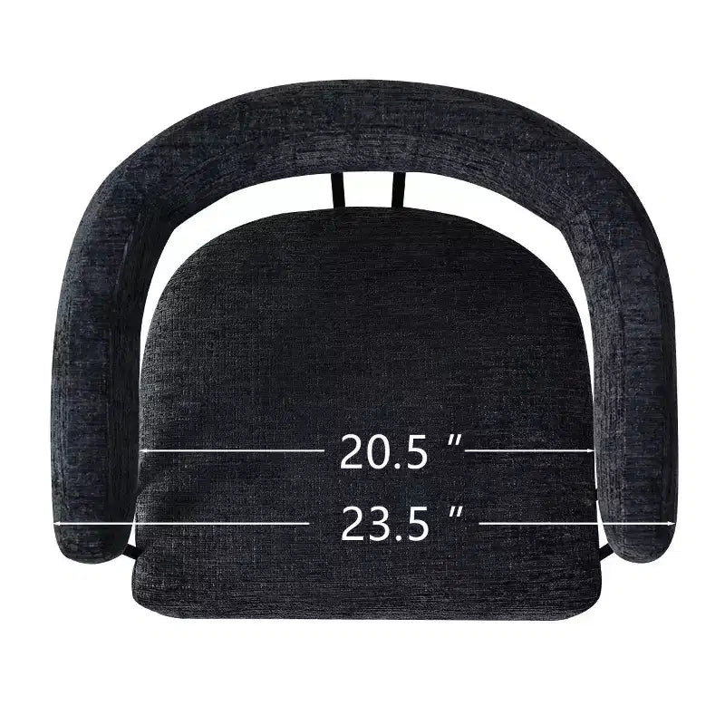 Lot de 4 chaises de salle à manger modernes rembourrées avec accoudoirs, dossier incurvé, pieds en métal doré, chaises de salle à manger pour cuisine ou salle à manger-Panipeachy