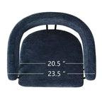 Lot de 3 tabourets de bar à hauteur de comptoir avec dossiers et accoudoirs, chaises modernes en chenille pour îlot de cuisine avec pieds en métal doré - Panipeachy