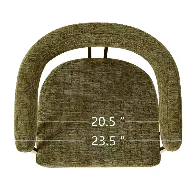 Lot de 3 tabourets de bar à hauteur de comptoir avec dossiers et accoudoirs, chaises modernes en chenille pour îlot de cuisine avec pieds en métal doré - Panipeachy