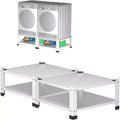 Laundry Pedestals Base with Storage Shelf, 800Lbs Capacity,Washer and Dryer Stand Universal Platform, 2PCS
