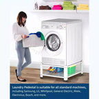 Pieds de lave-linge et sèche-linge avec étagère de rangement, capacité de 360 kg, plateforme universelle, 2 pièces