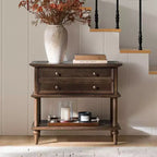Lajos Table d'appoint 62,2 cm de haut à 1 tiroir avec prises et ports USB intégrés|ARTFUL LIVING DESIGNS