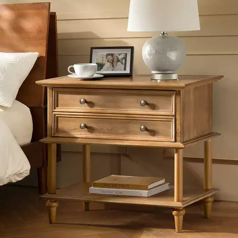 Lajos Table d'appoint 62,2 cm de haut à 1 tiroir avec prises et ports USB intégrés|ARTFUL LIVING DESIGNS