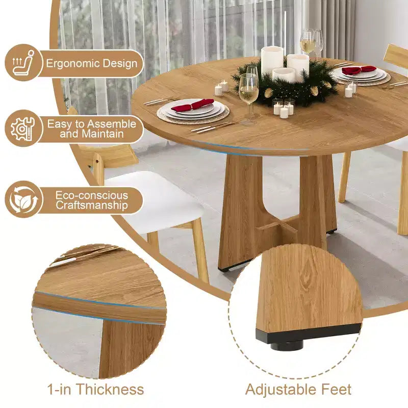Table à manger ronde Lloyd Modern 47 GDFStudio