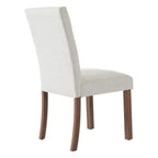 Chaises de salle à manger modernes en bois GDFStudio Keller avec dossier et pieds en bois (lot de 4)
