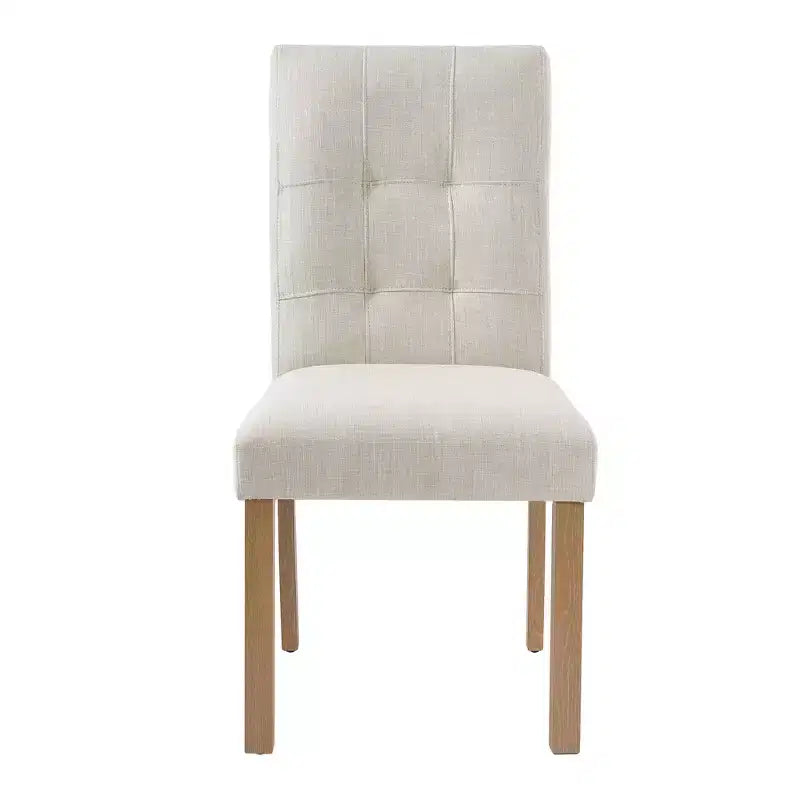 Chaises de salle à manger modernes en bois GDFStudio Keller avec dossier et pieds en bois (lot de 4)