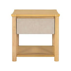 Ensemble de 2 tables de nuit modernes en bois avec tiroir, tables de chevet de style ferme pour chambre ou salon - Panipeachy