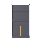 Whisen 72,6'' H Meuble de cuisine autoportant, Buffets, Grand placard de rangement avec 4 portes