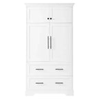 Whisen 72,6'' H Meuble de cuisine autoportant, Buffets, Grand placard de rangement avec 4 portes