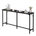 Karl Home 71'' Counter Height Bar Dining Table with Metal Frame , Pub Sofa Table for Kitchen and Living Room