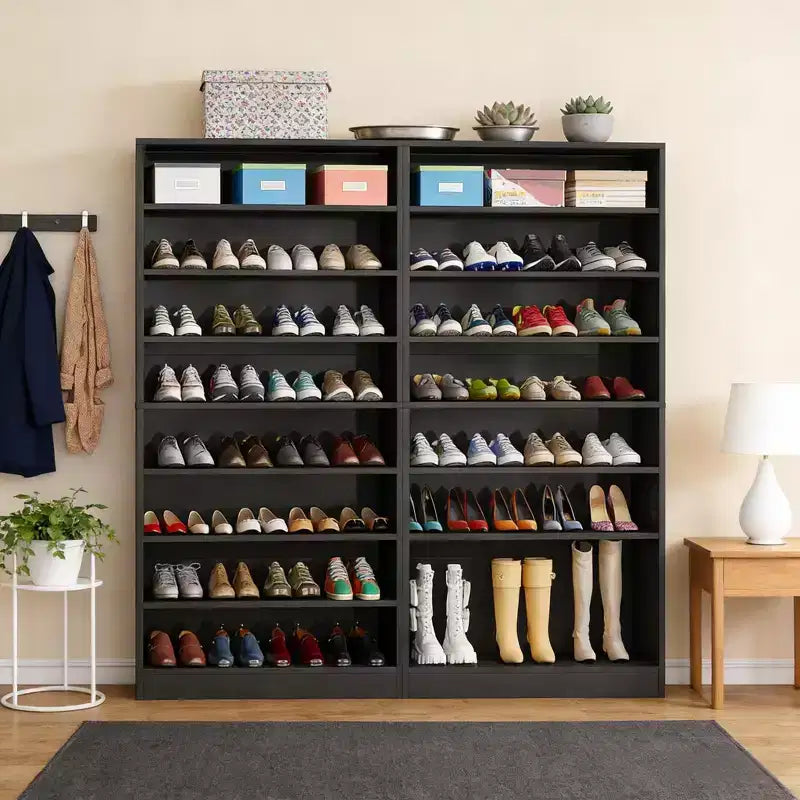Meuble à chaussures autoportant, 9 niveaux, capacité 40-45 paires