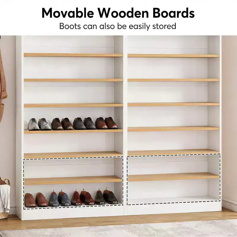 Meuble à chaussures autoportant, 9 niveaux, capacité 40-45 paires